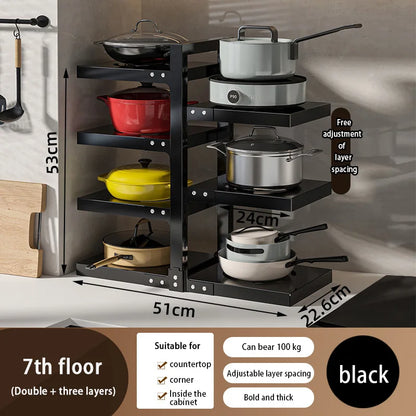 Multi-Layer Kitchen Pot Rack