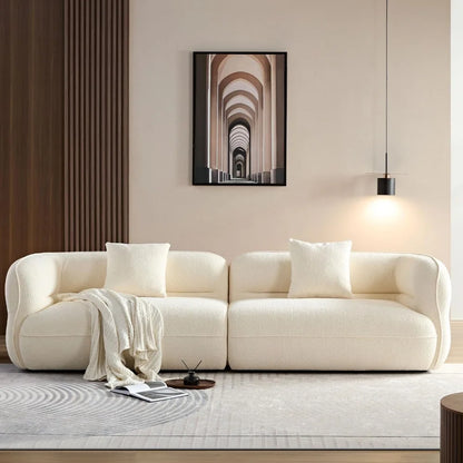 135"Curved Sectional Sofa