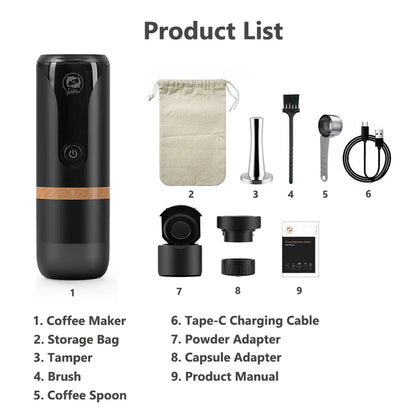 2 in 1 Portable Espresso Machine