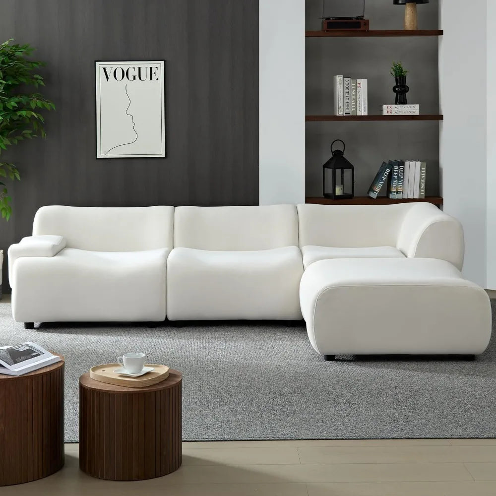 135"Curved Sectional Sofa