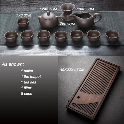 Ceramic tea set 27-piece