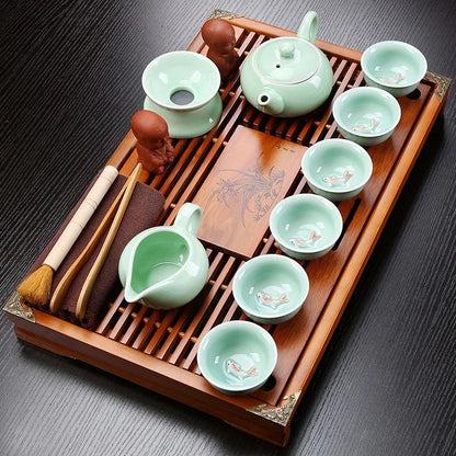 Ceramic tea set 27-piece