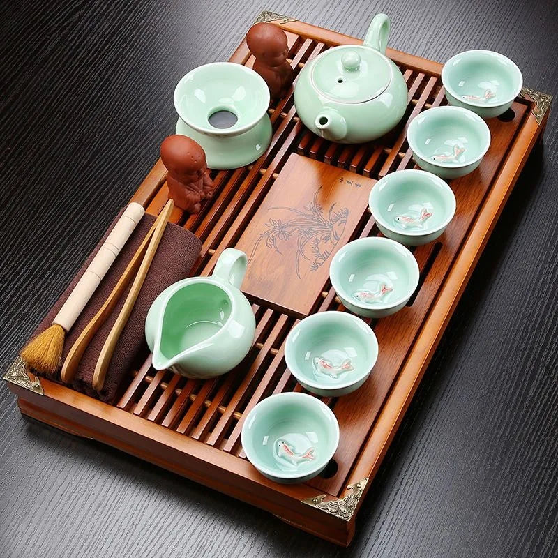 Ceramic tea set 27-piece