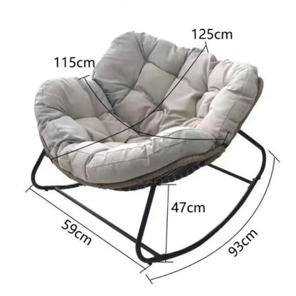 Woven Rattan Rocking Chair