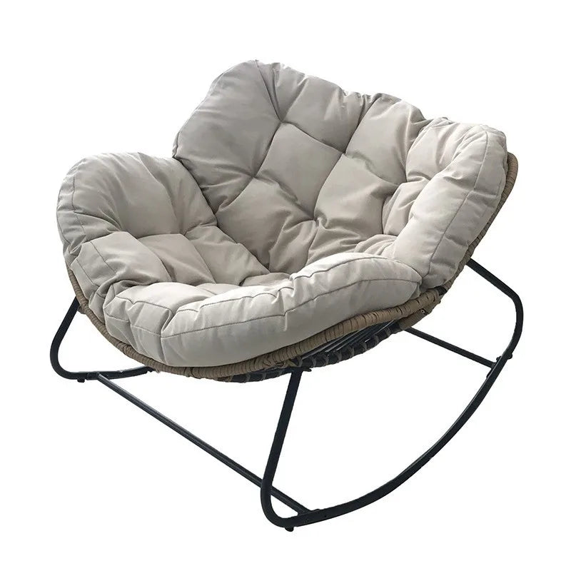 Woven Rattan Rocking Chair